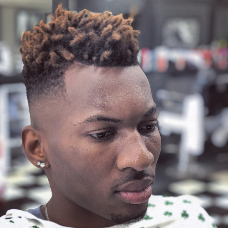 small-blonde-tip-curl